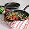 Gibson Everyday® Highberry 2-Piece Metallic Gray 12" & 10" Frying Pan Set